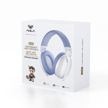 Aula S6 3in1 vieglas un pārnēsājamas austiņas ar Bluetooth / Wireless / vadu Beige (S6/BEI)