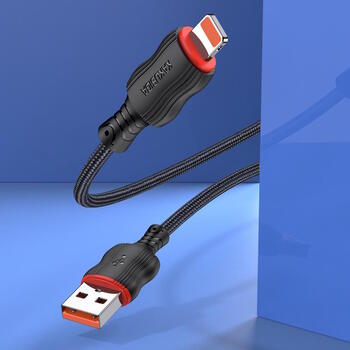 iKaku KSC-807 CHUANDA Плетеный провод Lightning для заряда и передачи данных 1m Black (KSC-807/LI-BK)