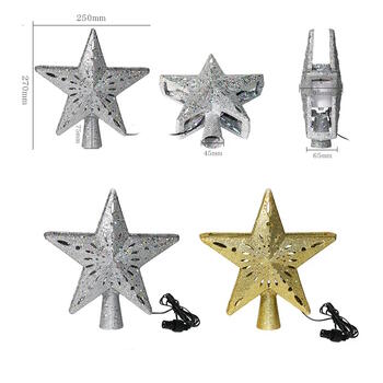 Riff ZVAIGZNE uzgalis - projektors uz Eglīti (IP20 iekštelpu) Silver (RF-STAR-SI)