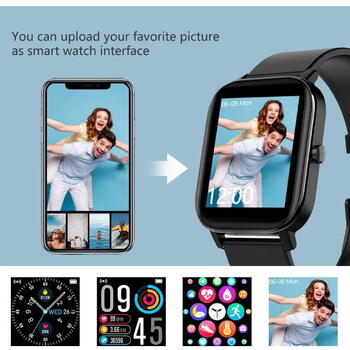 Riff T500 IPS Touch Алюминиевые Смарт Часы с Пульсометром и изм. давления Rose (RF-T500-RO)