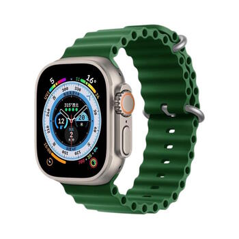 Riff Силиконовый ремешок "Ocean" для Apple iWatch серии 42 /44 /45 /49 mm Clover green (RI-OCEAN42-GE)
