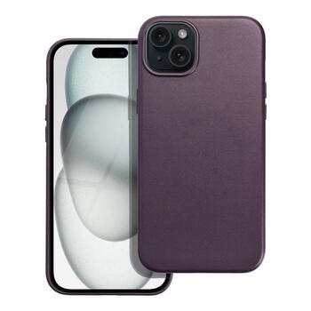 Riff Magsafe чехол из Кожзаменителя с железными кнопками для Apple iPhone 15 Plus Dark violet (RF-LEMAG-IP15PL-DVI)