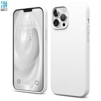 Riff Тонкий & Мягкий силиконовый чехол с мягкой подкладкой для Apple iPhone 13 Pro Max White (RF-SC-IPH-13PROMAX-WH)