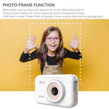 SJCam FunCam F1 Дигитальная камера для Детей 5MP 720p HD 2.0" экран 800mAh Черная (SJF1-BK)