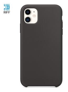 Riff Тонкий & Мягкий силиконовый чехол-крышка с мягкой подкладкой для Apple iPhone 11 Pro Max Carbon Gray Black (RF-TS-IP11PRM-CAGRBK)