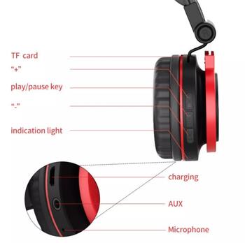 iKAKU SHENGLANG Беспроводная гарнитура с Bluetooth 4.2 и микрофоном Розовый (SHENGLANG-RO)