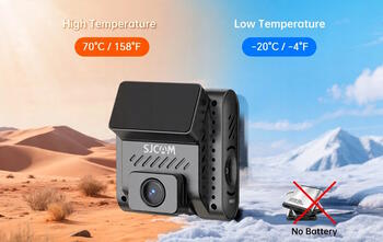 SJCam M60S 4K Видеорегистратор + передняя + задняя камеры + Wi-Fi + phone application (SJ163401)