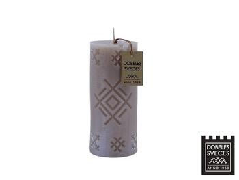 Baltic Candles "Символ Колодца" / время сгорания 45h (60x140mm) White pearl (39012)