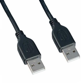 Кабель USB 2.0 AM/AM 1.50 м с фильтром Чёрный (PS-M-USBAM-15)