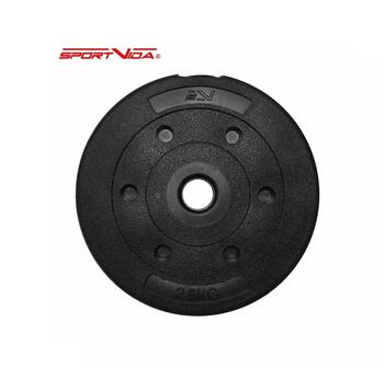 SportVida Прорезиновый Дисковый вес - ''Блин'' - для грифа 2.5кг. с 26mm дыркой по середине (1шт.) (SV-HK0096)