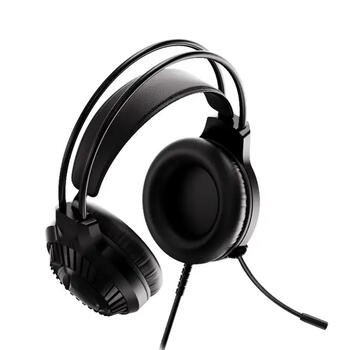 Aula S605 Звукопоглощающие Игровые Наушники 50m драйверы 2m Кабель 2x 3.5mm аудио/мик + USB RGB Led Черные (S605)
