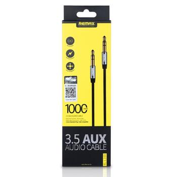Remax L100 Universāls AUX 3.5mm spraudnis uz 3.5mm Audio Kabelis 1m White (L100/WH)