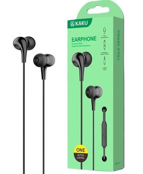 iKaku KSC-403 Универсальные легкие наушники-вкладыши HiFi 3,5 мм с микрофоном 1,2 м Черный (KSC-403-BK)