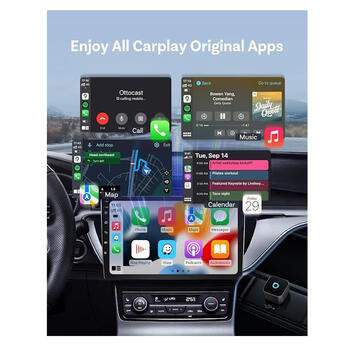 Ottocast T3 Mini Pot bezvadu CarPlay un Android Auto adapteris (CP88-T3)
