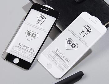 Riff 5D 0.3мм защитное стекло для Apple iPhone 7 / 8 / SE 2020 / SE 2022 Black (RF-5D-TG-IPH7/8/SE-BK)