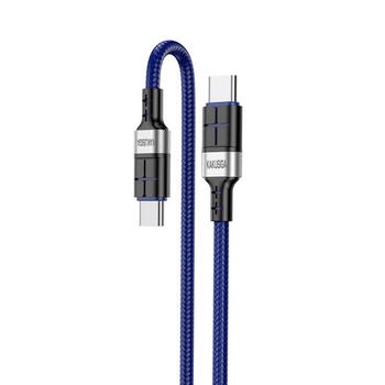 iKaku KSC-696 PD60W провод для подзаряда и передачи данных Type-C на Type-C 1.2м Blue (KSC-696/CC/BL)