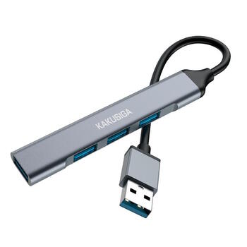 iKaku KSC-751 KUOFENG Hub 4in1 Sadalītājs (USB uz USB3.0 + USB2.0 x3) Grey (KSC-751)
