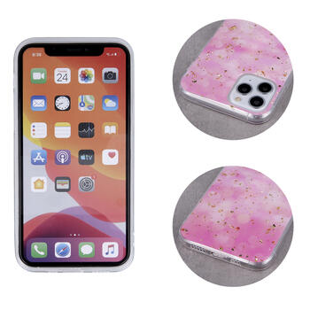 HQ Чехол Gold Glam для Samsung S21 G991 Pink (GSM110570)