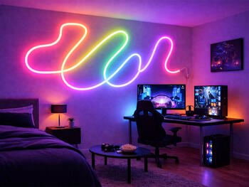 RGB neona LED lente (5m) + Bluetooth tālvadības pults + lietotne (12439)