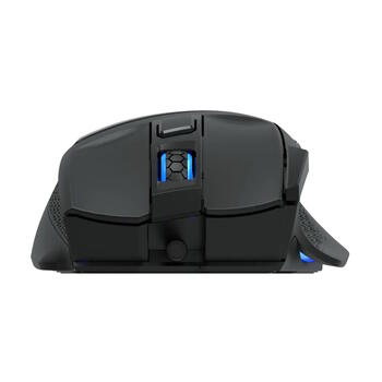 Aula S12 Multi-krāsu apgaismojuma vada Spēļu Optiskā pele/ 7 pogas/ 800-4800dpi/ ar ergonomisku formu/ Melna (S12)