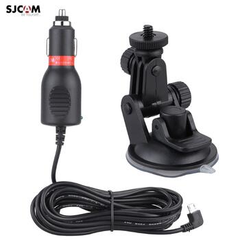 SJCam Оригинальное SJ360 SJ6 SJ7 Спорт камер Авто крепление на стекло + DC Mini USB 5Pin Зарядка 5V 2A (SJ-ACC-CARKIT1)