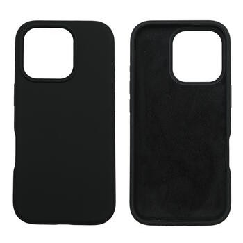 Riff Тонкий чехол с мягким материалом изнутри для iPhone 16 Pro Max Black (RF-TS-IPH16PMA-BK)