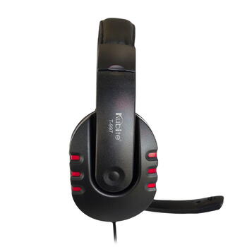Kubite T997 Spēļu Austiņas 40mm draiveri 1.8m Vads 1x 3.5mm audio/mic + Pults Sarkanas (KUB-T997-RED)