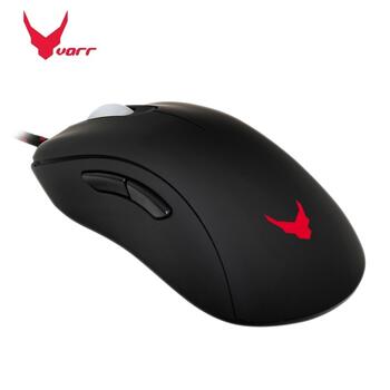 Varr OM0275 Pro Avago Оптическая мышка с 6 кнопками и кабелем Веревка с Мульти-цветной подсветкой до 8200 dpi Черный (OM0275)