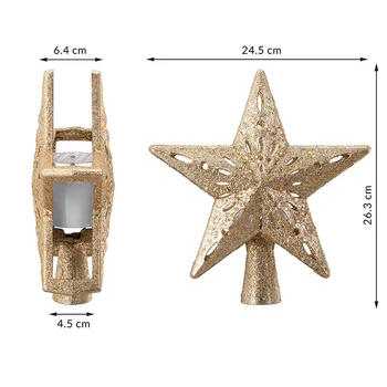 Riff ZVAIGZNE uzgalis - projektors uz Eglīti (IP20 iekštelpu) Gold (RF-STAR-GO)
