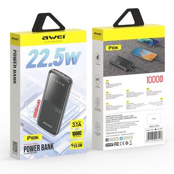Awei P10K Power Bank Внешний аккумулятор 22,5W 10000mAh (P10K)
