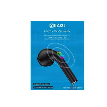 Kakusiga KSC-567 Caidi sērijas 250mAh TWS Austiņas V5.0 ar 4h atskaņošanu Blue (KSC-567-BL)