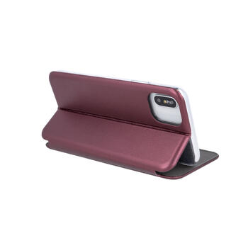 HQ Elegance sāniski atverams maks priekš Samsung Galaxy S6 Edge G925 Bordo (HQ-ELBC-SAG925-BO)