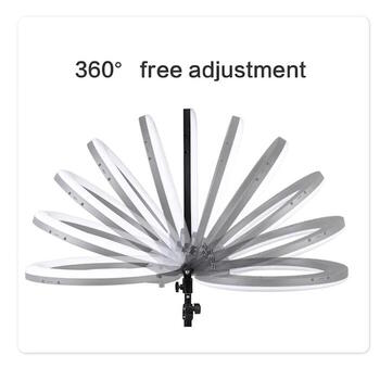 Riff BD560 56cm LED gaismas gredzens 67W ar 3x viedtālruņa turētājiem + Bluetooth tālvadības pults (RF-BD560)