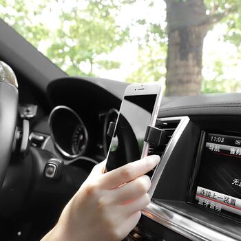 Hoco CA38 Mini Авто воздухо решетки крепление для телефона c экраном 3.5-6 дюймов Черный (CA38)