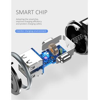 Usams US-CC050 C4 Универсальная Авто DC 12-24V Два USB Гнезда 2.4A Адаптивная Быстрая Зарядка Черный (CC50GC01)