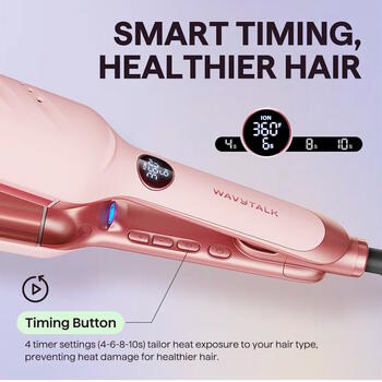 Wavytalk Power Wave Hair Crimping Iron matu gofrētājs / loku veidotājs Pink (Wavytalk-3907)