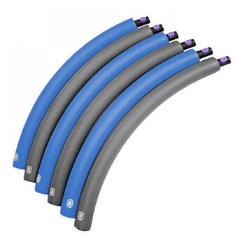 SportVida Складываемая Пенной поввверхности Hula Hoop обруч 90cm для гимнастики 700gr Серый/Синий (SV-HK0216)