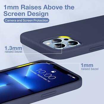 Riff Тонкий & Мягкий силиконовый чехол с мягкой подкладкой для Apple iPhone 13 Pro Max Midnight Blue (RF-SC-IPH-13PROMAX-MID.BLUE)