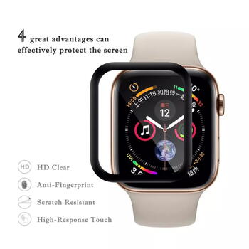 Riff Hot Bending 3D Закругленное защитное стекло для Apple Watch Series 7 с дисплеем 45mm Черное (RF-TG-AW-45MM-BK)
