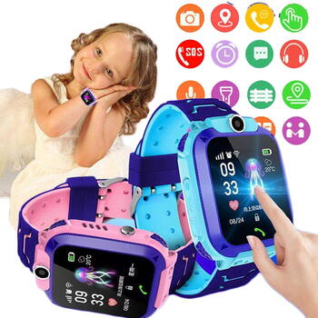 Riff Q12 See Me детские часы со звонком / чатом и камерой с Wi-Fi / Sim GPS отслеживания Blue (RF-Q12-BLUE)