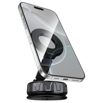 Borofone BH140 Универсальный держатель для телефона с вакуумной присоской и магнитным кольцом с поддержкой MagSafe (для автомобиля, стены, рабочего стола, приборной панели или окна) Чёрный (BH140)
