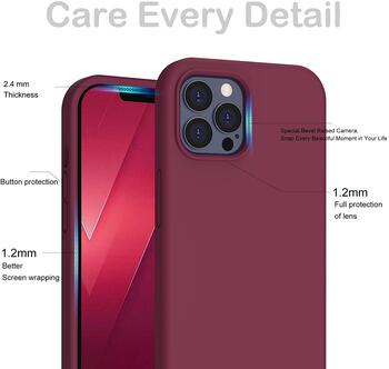 Riff Plāns & Mīksts silikona aizmugures maks ar mīkstu iekšpusi priekš Apple iPhone 11 Burgundy (RF-SC-IPH-11-BUR)