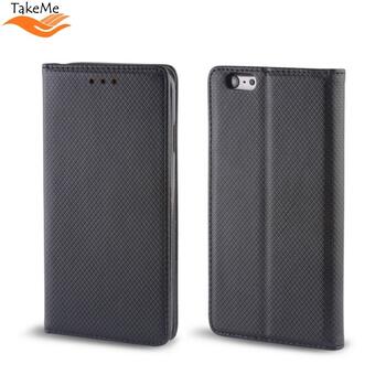 TakeMe Magnēstikas Fiksācijas Sāniski atverams maks bez klipša Samsung Galaxy S20 Ultra (G988) Melns (TM-MA-SA-S20UL-BK)