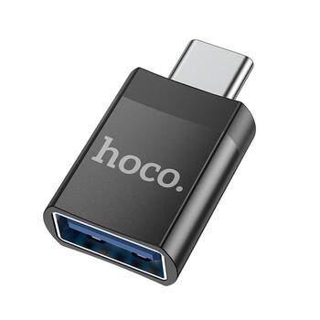 Hoco UA17 Adapteris Type-C uz USB-A Black (UA17/TYPEC-USBA)