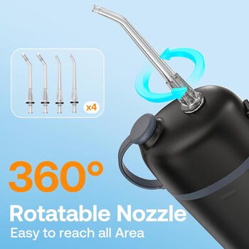 Bitvae P1 kompaktais irrigators 3 režīmi / 4 uzgaļi Black (BIT-P1-BK)