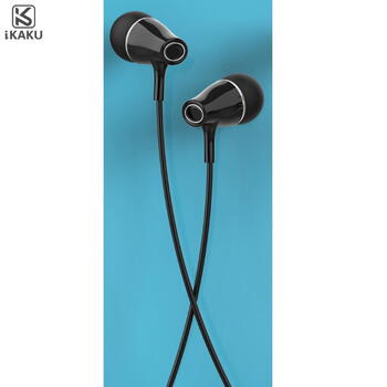 iKaku KSC-382 Универсальные легкие наушники-вкладыши HiFi 3,5 мм с микрофоном 1,2 м Черный (KSC-382-BK)