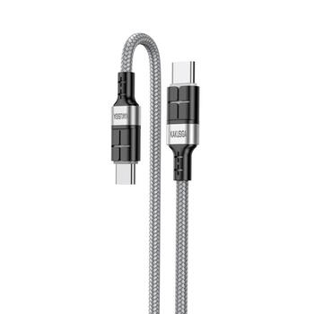 iKaku KSC-696 PD60W провод для подзаряда и передачи данных Type-C на Type-C 1.2м Grey (KSC-696/CC/GR)