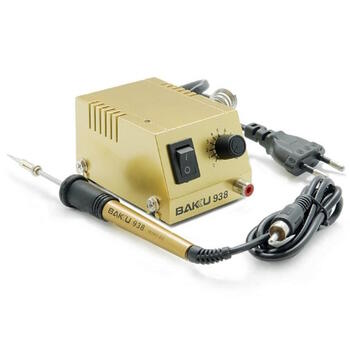 BAKU BK-938 Мощная и быстрая мини паяльная станция 18 Watt Gold (PS-M-BK-938)