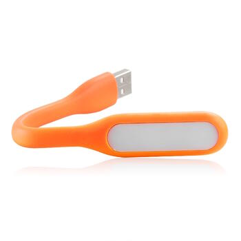 Riff Elastīga Universāla Mini USB LED 1.2W Apgaismojuma Lampa Oranža (PS-M-MINLED-ORG)