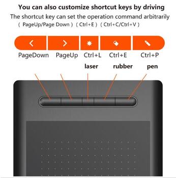 VSON LetSketch WP9625 Profesionāls Bezvadu Grafiskais Planšetdators ar Bluetooth Melns/Sarkans (WP9625BT)